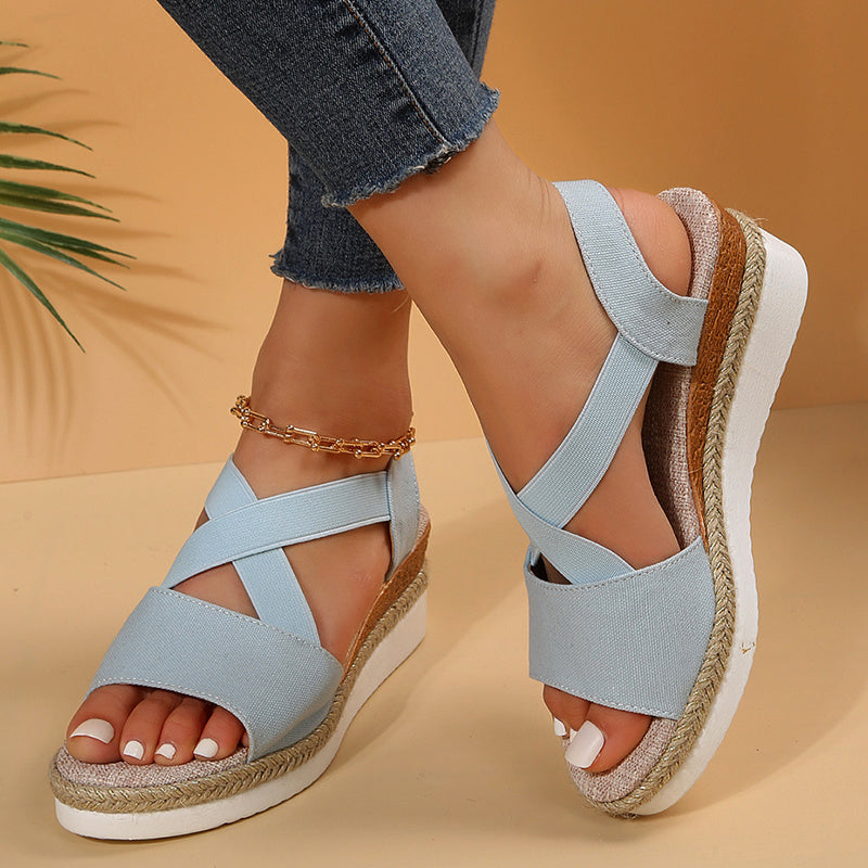 Sandales à Talon Lapon - Style Gladiator et Semelle Plateforme
