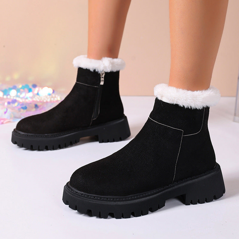 Bottes Hiver Grande Taille - Modèle Martin Isolé à Semelle Épaisse