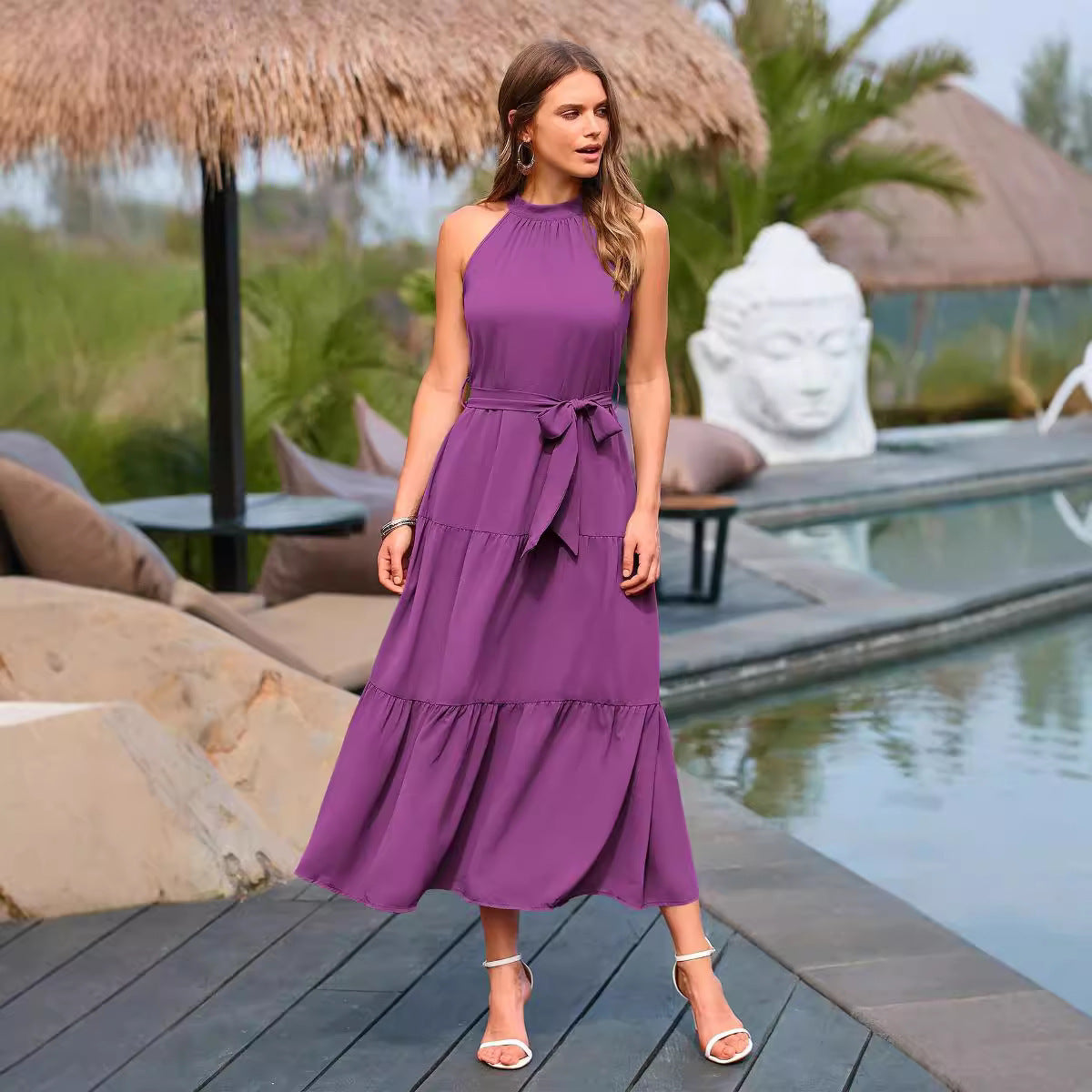 Robe Longue Dos Nu Noire