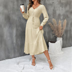 Robe Longue Bohème Beige