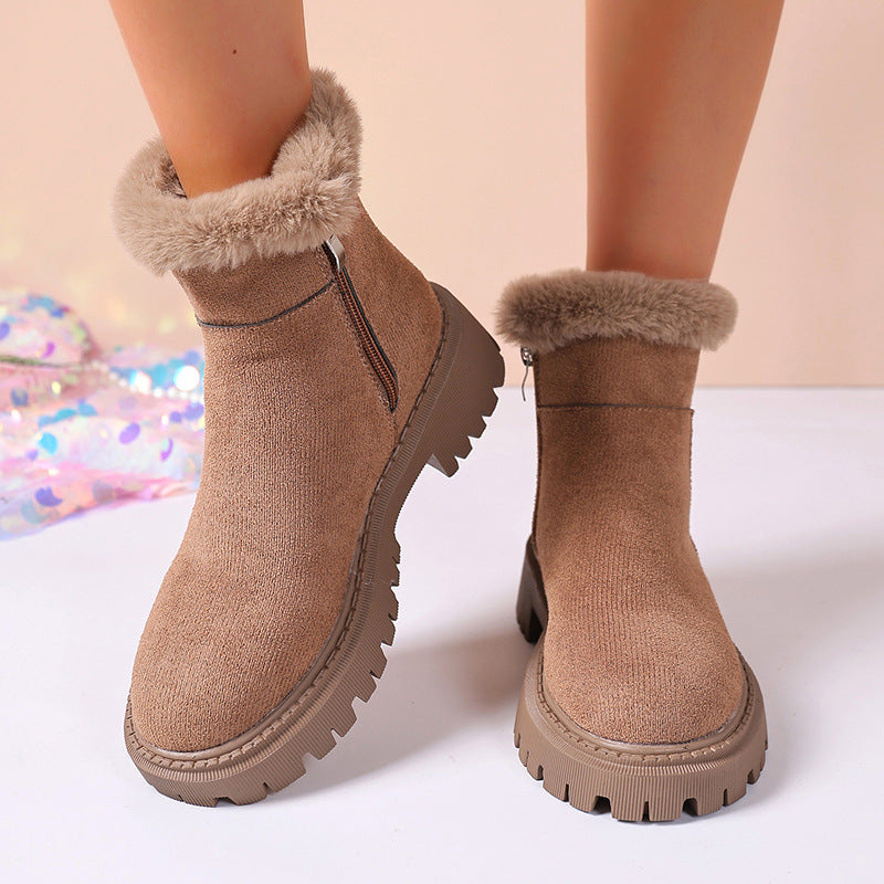 Bottes Hiver Grande Taille - Modèle Martin Isolé à Semelle Épaisse