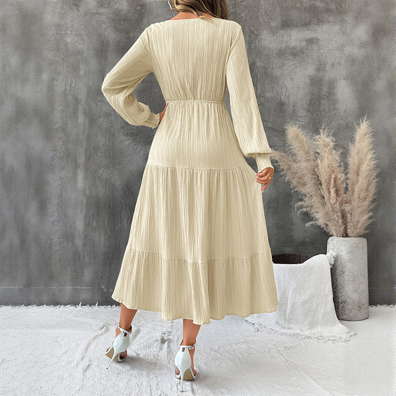 Robe Longue Bohème Beige