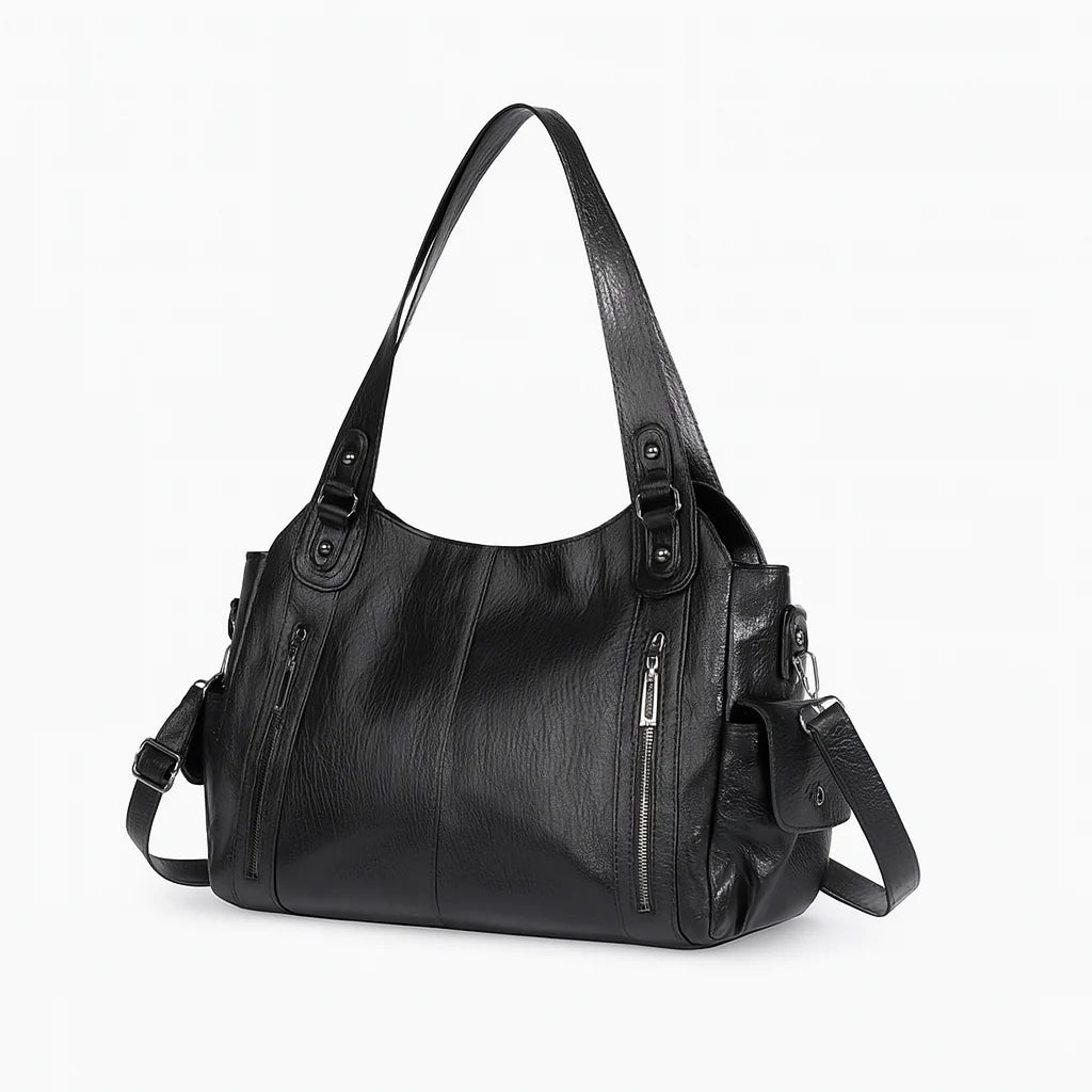 Sac Rivoli Vintage Cuir Vegan Noir