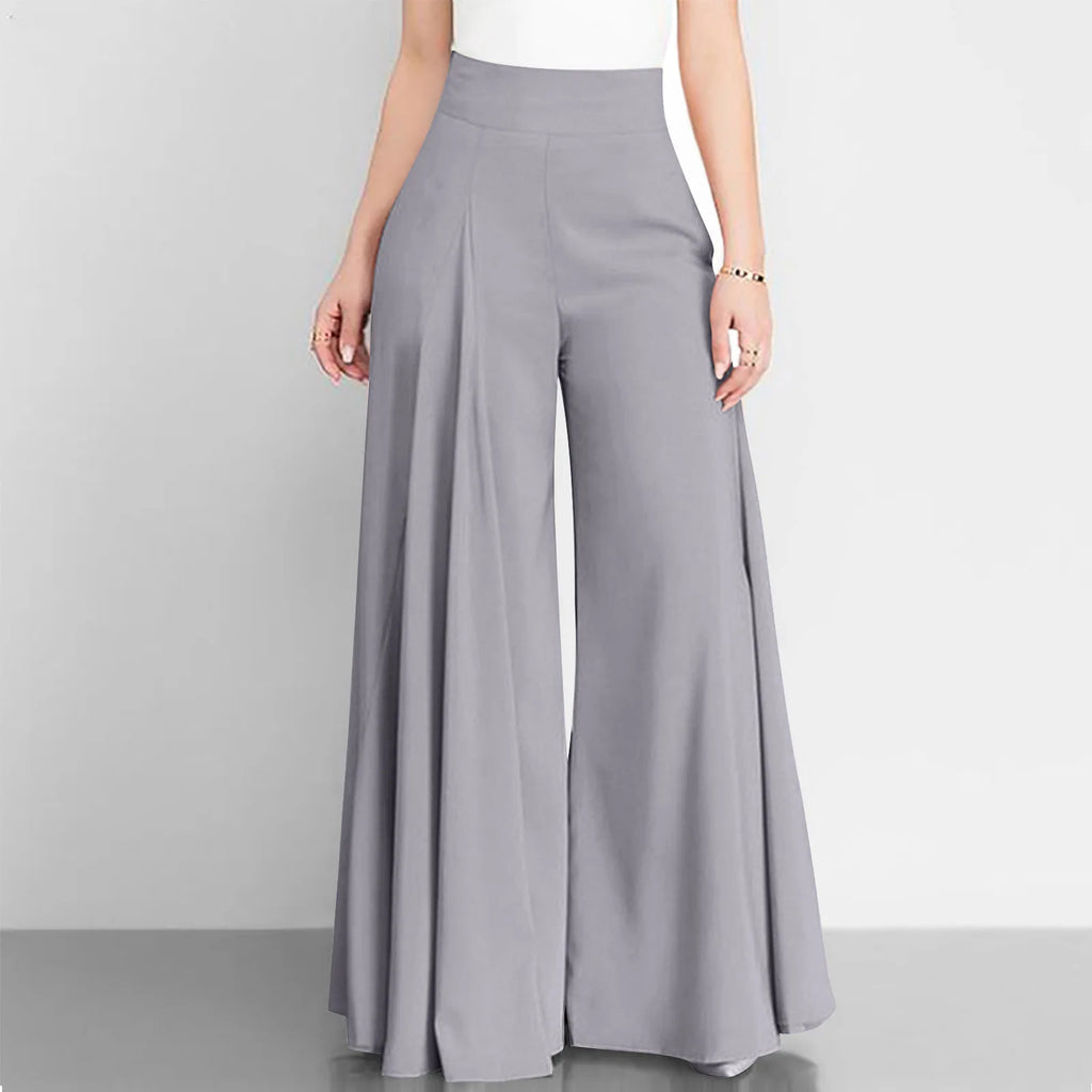 Pantalon Léger Taille Haute - Modèle Élégant et Polyvalent pour la Saison