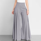 Pantalon Léger Taille Haute - Modèle Élégant et Polyvalent pour la Saison