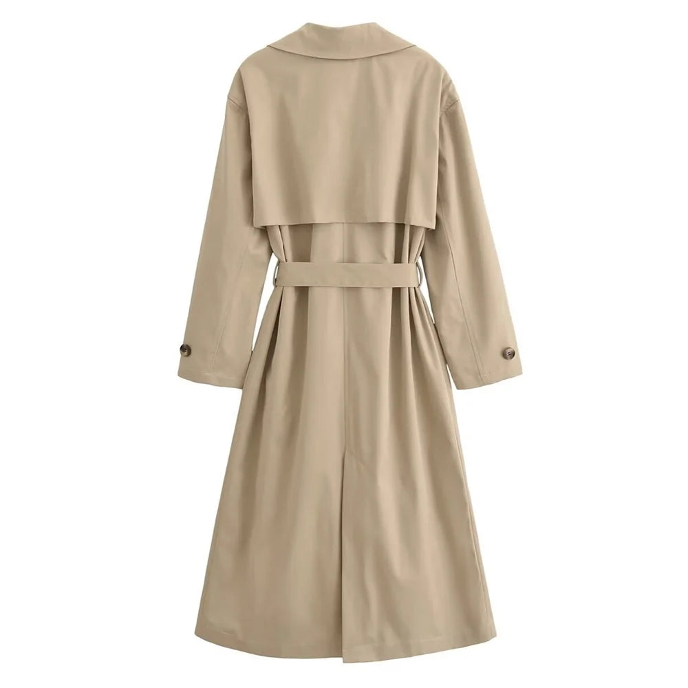 Trench Élise - Élégance Automnale et Ceinture Cintrée