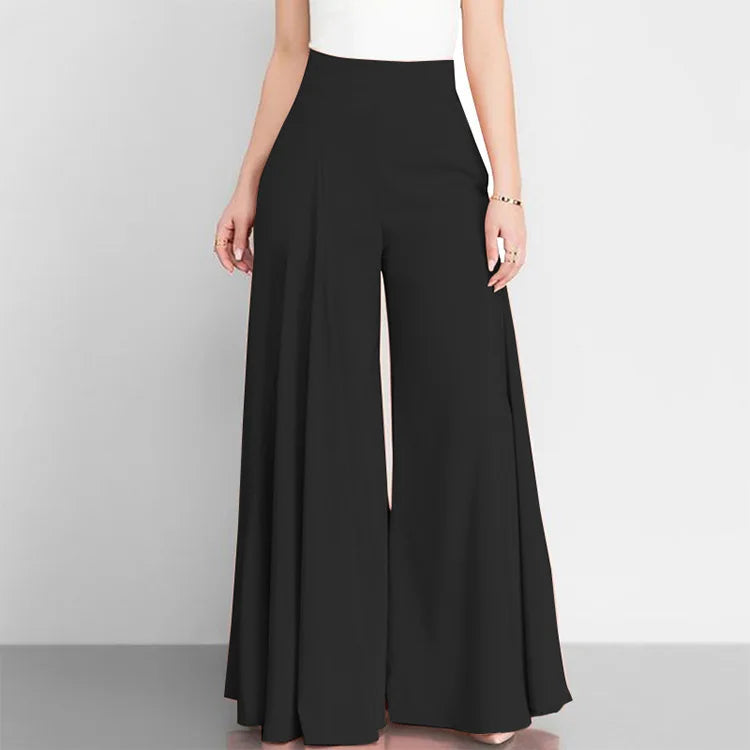 Pantalon Léger Taille Haute - Modèle Élégant et Polyvalent pour la Saison