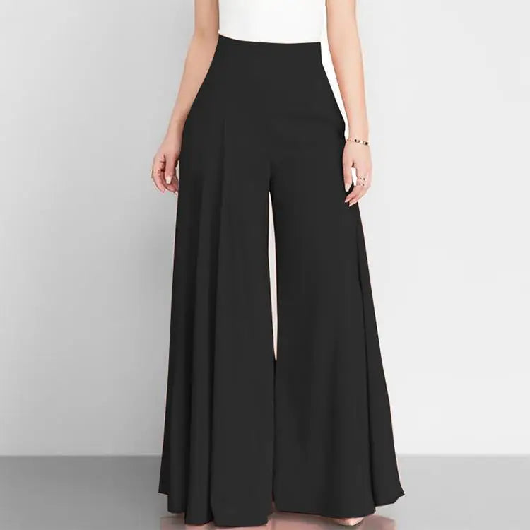 Pantalon Léger Taille Haute - Modèle Élégant et Polyvalent pour la Saison