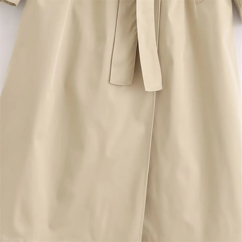 Trench Élise - Élégance Automnale et Ceinture Cintrée
