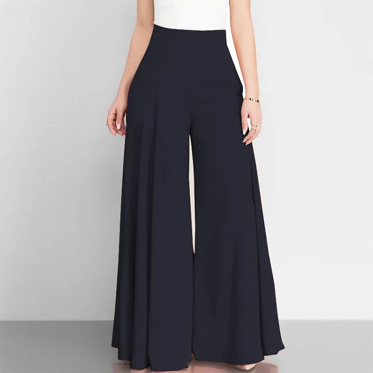 Pantalon Léger Taille Haute - Modèle Élégant et Polyvalent pour la Saison