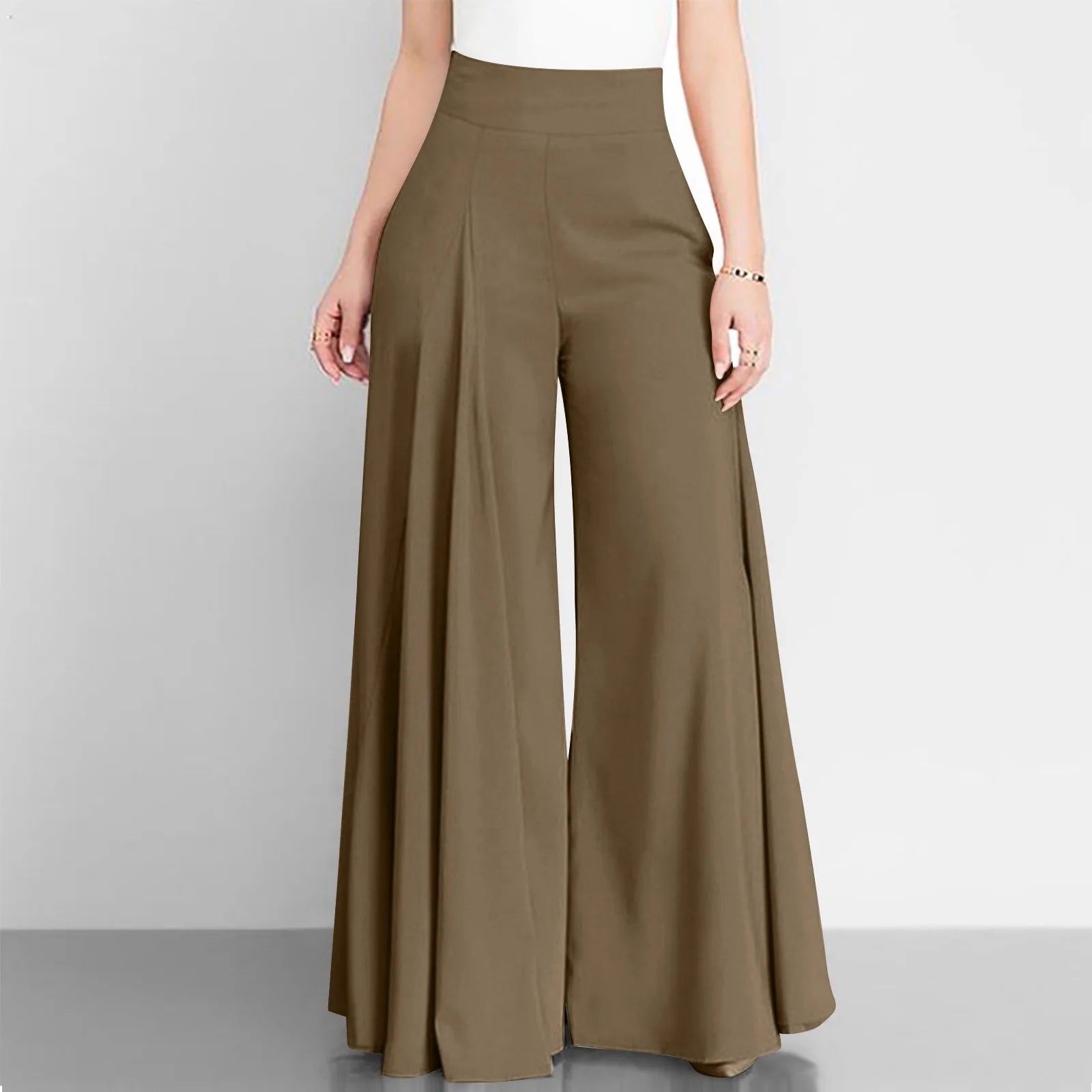 Pantalon Léger Taille Haute - Modèle Élégant et Polyvalent pour la Saison