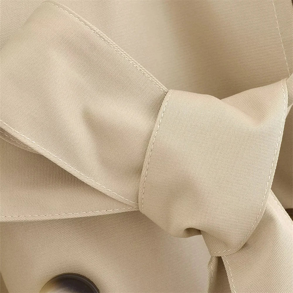 Trench Élise - Élégance Automnale et Ceinture Cintrée