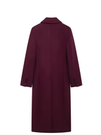 Manteau Long Bordeaux Élégance Parisienne