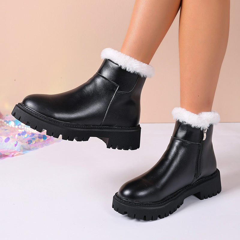 Bottes Hiver Grande Taille - Modèle Martin Isolé à Semelle Épaisse