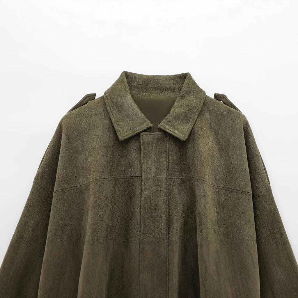 Veste Oversize en Suédine Marivelle