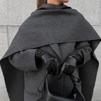 Manteau Oversize Col Écharpe
