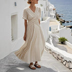 Women's Large Loose Striped Print Dress