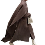 Manteau Oversize Col Écharpe